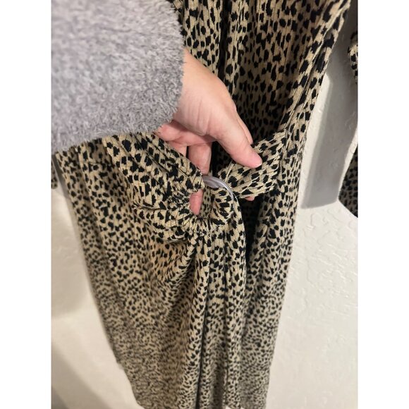 Soft Surroundings Damaria Animal Print Wrap Dress - Picture 4 of 11